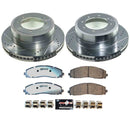 PowerStop Z36 Carbon-Fiber Ceramic Brake Pad with Drilled and Slotted Rotor Kit