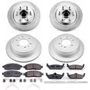 PowerStop Genuine Geomet Coated Rotor and Low-Dust Ceramic Brake Pad Kit