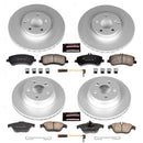 PowerStop Genuine Geomet Coated Rotor and Carbon-Fiber Ceramic Brake Pad Kit