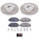 PowerStop Semi-Coated Rotor and Low-Dust Ceramic Brake Pad Kit