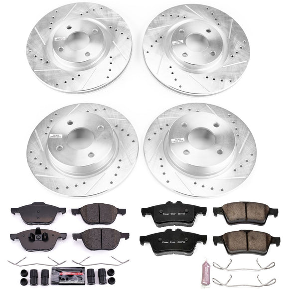 PowerStop Z23 Daily Driver Carbon-Fiber Ceramic Brake Pad and Drilled & Slotted