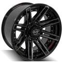 4Play Gen2 4P08 20x10 Black Brushed Face Tinted Wheel 8x170 ET-24 CB124.9