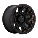 17x9 Fuel Off-Road D824 Traction Matte Black Double Dark Tint 5x127 ET-12 Wheel
