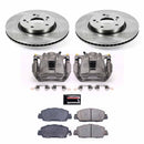 PowerStop OE Stock Replacement Low-Dust Ceramic Brake Pad, Rotor and Caliper Kit