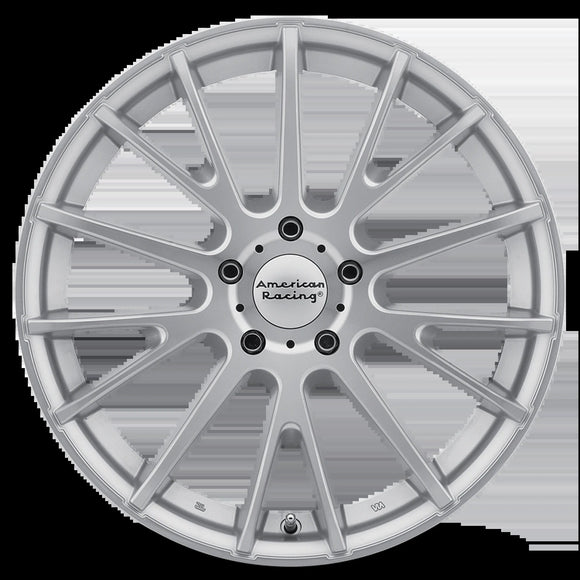 17X7 American Racing AR904 Silver Wheel 5X114.3 5-114.3 17 AR90477012440