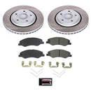 PowerStop Semi-Coated Rotor and Low-Dust Ceramic Brake Pad Kit