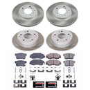 PowerStop Semi-Coated Rotor and Low-Dust Ceramic Brake Pad Kit