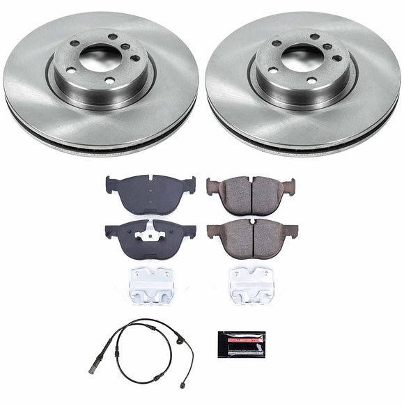 PowerStop OE Stock Replacement Low-Dust Ceramic Brake Pad and Rotor Kit