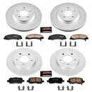 PowerStop Genuine Geomet Coated Rotor and Low-Dust Ceramic Brake Pad Kit