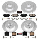 PowerStop Genuine Geomet Coated Rotor and Carbon-Fiber Ceramic Brake Pad Kit