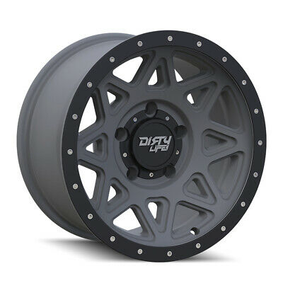 17X9 Dirty Life Theory Gunmetal-Matte Wheel/Rim 6x139.7 ET-12 9305-7983MGT