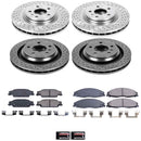 PowerStop OE Stock Replacement Low-Dust Ceramic Brake Pad and Rotor Kit