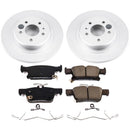 PowerStop Genuine Geomet Coated Rotor and Low-Dust Ceramic Brake Pad Kit
