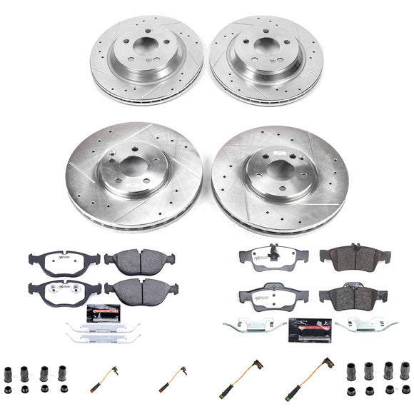 Z26 Street Performance Ceramic Brake Pad and Drilled & Slotted Rotor Kit