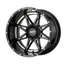 18X8.5 Moto Metal Hydra Gloss Black Milled Wheel/Rim 6x139.7 ET18