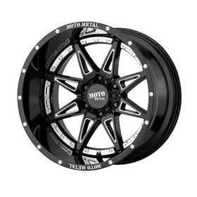 18X8.5 Moto Metal Hydra Gloss Black Milled Wheel/Rim 6x139.7 ET18