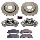 PowerStop OE Stock Replacement Low-Dust Ceramic Brake Pad, Rotor and Caliper Kit