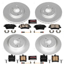 PowerStop Genuine Geomet Coated Rotor and Carbon-Fiber Ceramic Brake Pad Kit