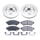 PowerStop Genuine Geomet Coated Rotor and Low-Dust Ceramic Brake Pad Kit