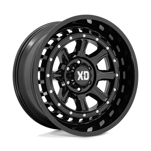 20X10 XD XD866 Outlander Gloss Black 5X127 5X5 ET-18 Wheel Rim