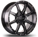 17x9 Mudder Trucker MT513 Black Milled 5x127 5x5 5x139.7 5x5.5 ET-12 Wheel-1