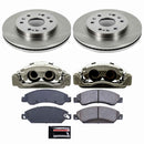 PowerStop OE Stock Replacement Low-Dust Ceramic Brake Pad, Rotor and Caliper Kit