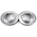 PowerStop Evolution Drilled Slotted Rotors Pair Front For Chevrolet K2500