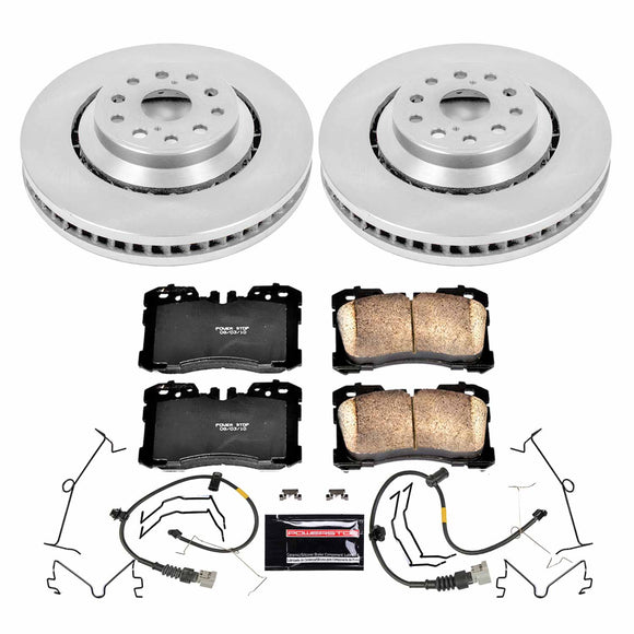 PowerStop OE Stock Replacement Low-Dust Ceramic Brake Pad and Rotor Kit