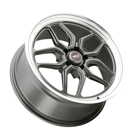 22x8.5 WELD Performance Laguna Gunmetal Milled 5x127 5x5 ET6 Wheel Rim