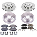 PowerStop OE Stock Replacement Low-Dust Ceramic Brake Pad and Rotor Kit