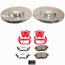 PowerStop Z26 Street Performance Ceramic Brake Pad, Drilled Slotted Rotor, and C