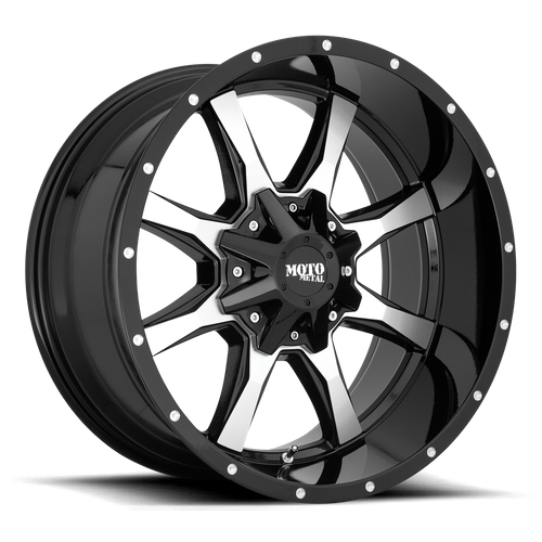 20x10 Moto Metal MO970 Gloss Black With Machined Face 6x135 ET-24 Wheel