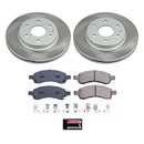 PowerStop Semi-Coated Rotor and Low-Dust Ceramic Brake Pad Kit