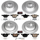 PowerStop Genuine Geomet Coated Rotor and Carbon-Fiber Ceramic Brake Pad Kit