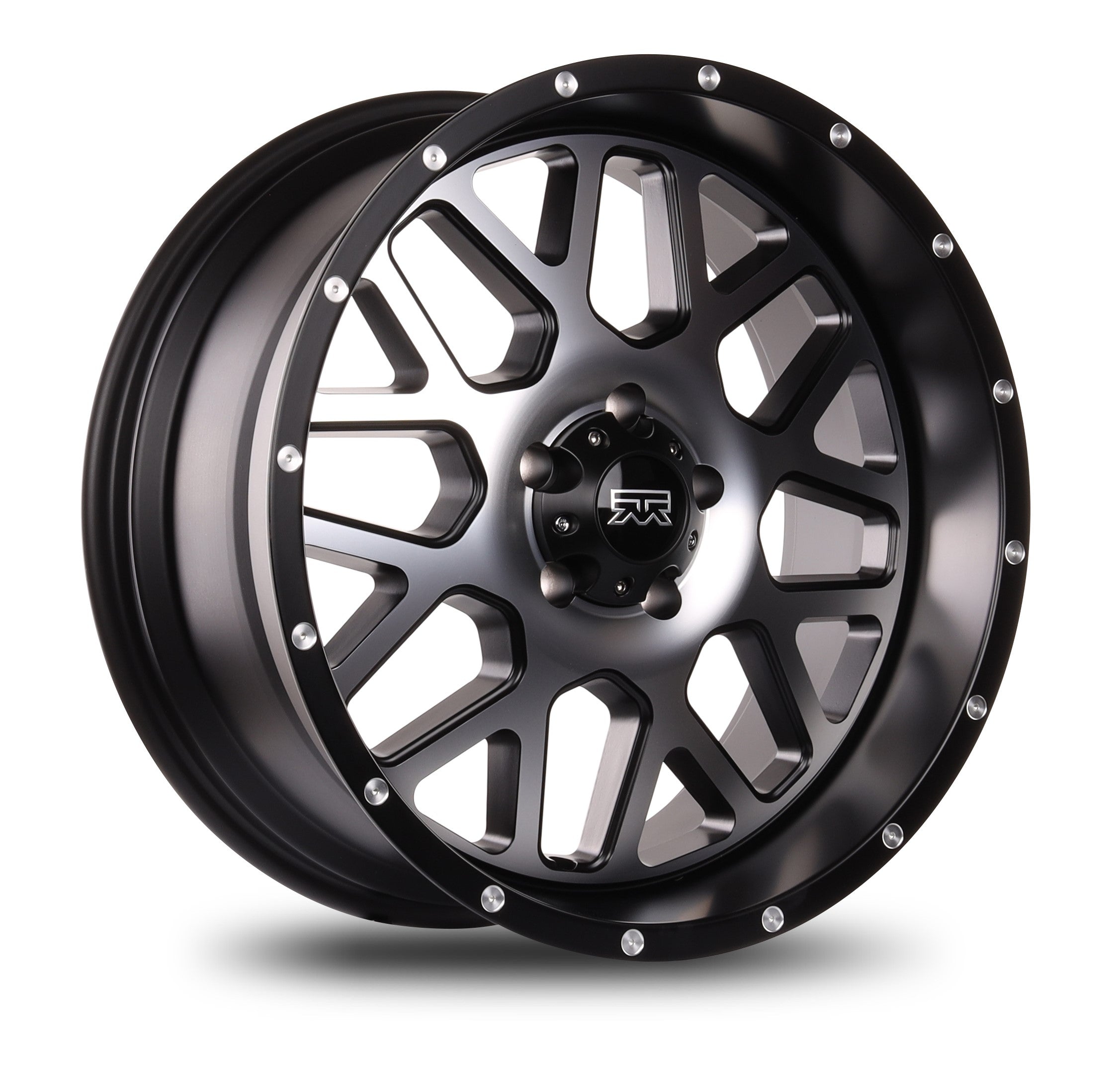 20x9 Mudder Trucker MT859 Mutiny Black Machined 5x127 5x5 ET0 Wheel Rim