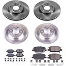 PowerStop OE Stock Replacement Low-Dust Ceramic Brake Pad and Rotor Kit