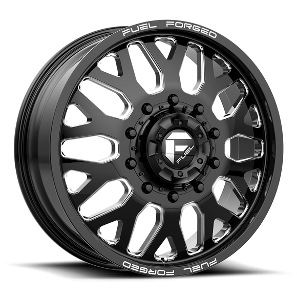24x8.25 Fuel Off-Road DE19 FF19D Gloss Black Milled 10x225 ET-225 CB170.1 Wheel