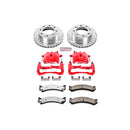 PowerStop Z36 Truck and SUV Ceramic Brake Pad, Drilled & Slotted Rotor, and Cali