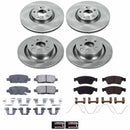 PowerStop OE Stock Replacement Low-Dust Ceramic Brake Pad and Rotor Kit