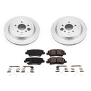PowerStop Genuine Geomet Coated Rotor and Low-Dust Ceramic Brake Pad Kit