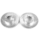 PowerStop Evolution Drilled Slotted Rotors Pair Front For Porsche 911
