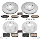 PowerStop Genuine Geomet Coated Rotor and Low-Dust Ceramic Brake Pad Kit