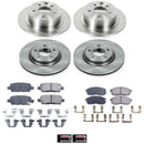 PowerStop OE Stock Replacement Low-Dust Ceramic Brake Pad and Rotor Kit