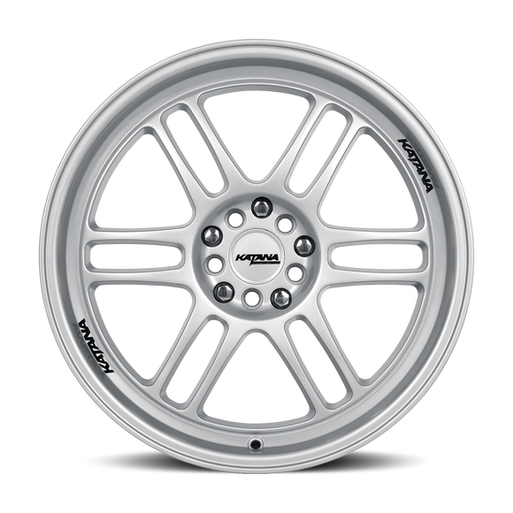 Katana KR02 Glossy Silver 5x100/114.3 ET40 CB73.1Wheel Rim