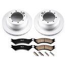 PowerStop Genuine Geomet Coated Rotor and Low-Dust Ceramic Brake Pad Kit