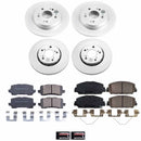 PowerStop Genuine Geomet Coated Rotor and Low-Dust Ceramic Brake Pad Kit