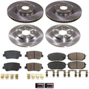 OE Stock Replacement Low-Dust Ceramic Brake Pad and Rotor Kit
