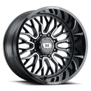 Vision 402 Riot Gloss Black Machined Face 20X12 8x6.5 8x165.1 ET-51 Wheel