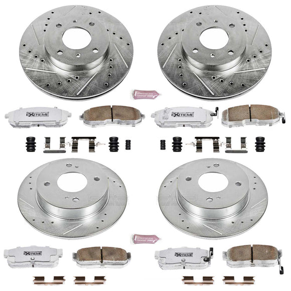 PowerStop Z26 Street Performance Ceramic Brake Pad and Drilled & Slotted Rotor K
