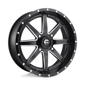 20X7 Fuel UTV D538 Maverick Matte Black Milled 4X156 ET13 wheel/rim